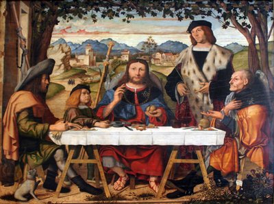 Cristo en Emaús de Marco Marziale